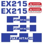 Fiat Hitachi EX215 Decal Kit