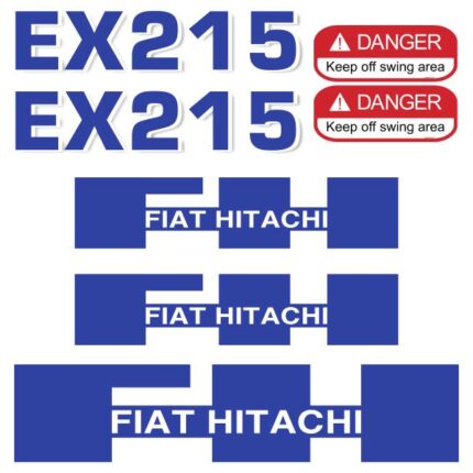 Fiat Hitachi EX215 Decal Kit