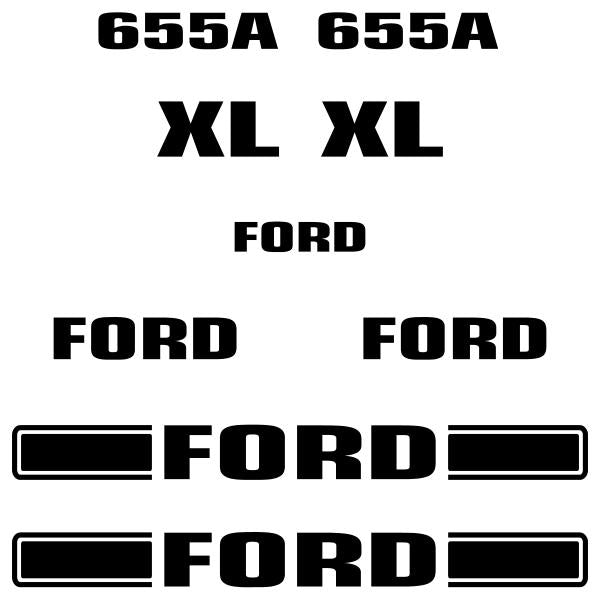 Ford 655A XL Decal Kit Ford 655A XL Decal Kit