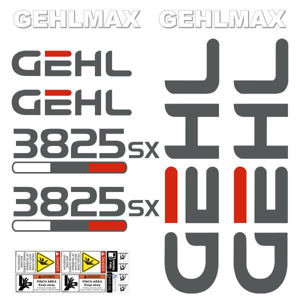 Gehl 3825 Decal Kit Gehl 3825 Decal Kit