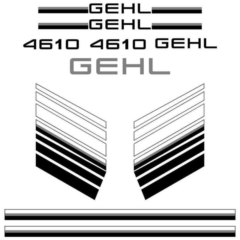 Gehl 4610 Decal Kit
