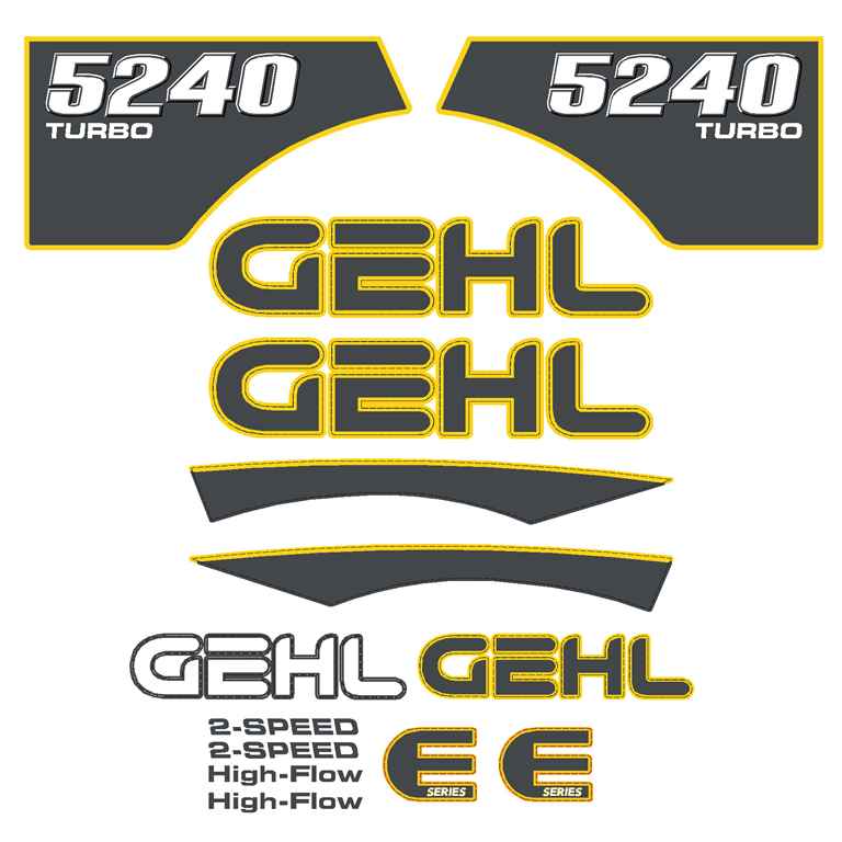 Gehl 5240 Decal Kit Gehl 5240 Decal Kit