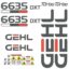 Gehl 6635 Decal Kit