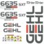 Gehl 6635 Series 2 Decal Kit