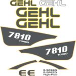 Gehl 7810 Decal Kit