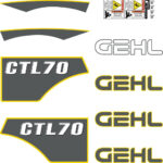 Gehl CTL70 Decal Kit