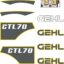 Gehl CTL70 Decal Kit