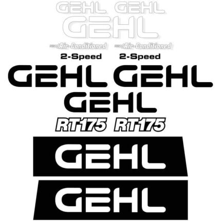 Gehl RT175 Decal Kit