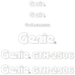 Genie GTH 2056 Decal Kit
