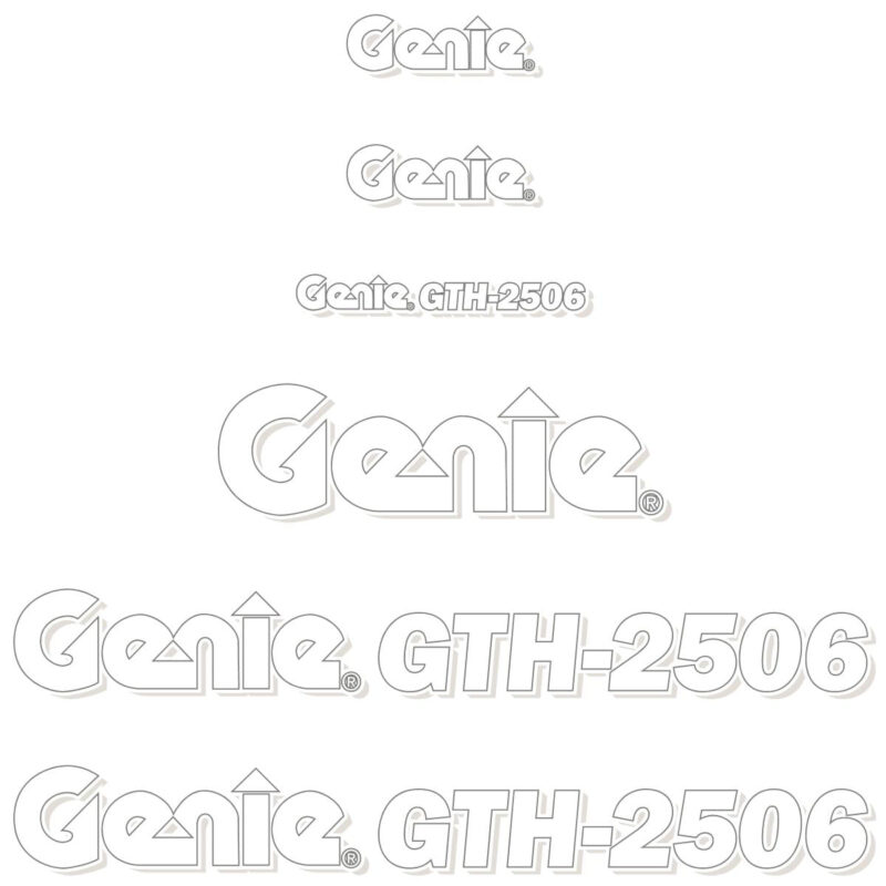 Genie GTH 2056 Decal Kit
