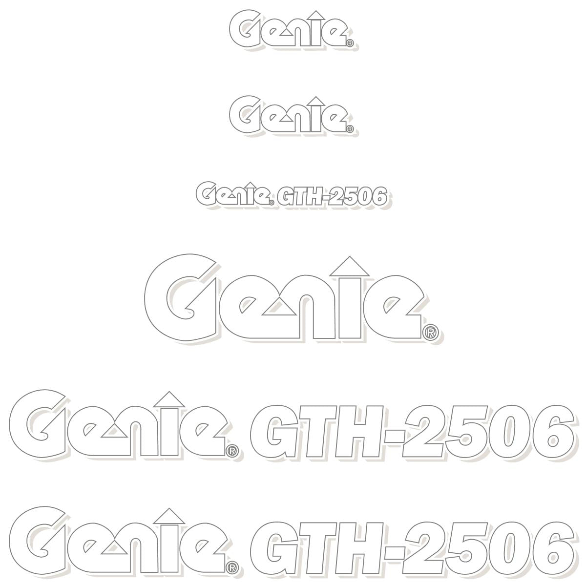 Genie GTH 2056 Decal Kit Genie GTH 2056 Decal Kit