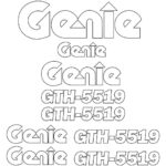 Genie GTH 5519 Decal Kit