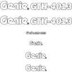 Genie GTH4013 Decal Kit