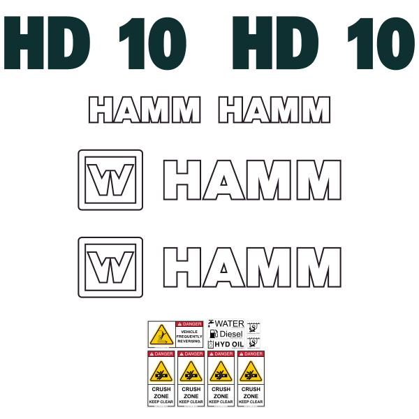 Hamm HD10 Decal Kit Hamm HD10 Decal Kit