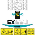 Hitachi EX135U-5 Decal Kit