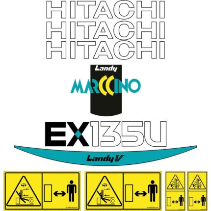 Hitachi EX135U-5 Decal Kit