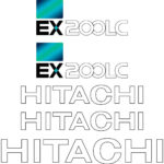 Hitachi EX200-5 LC Decal Kit