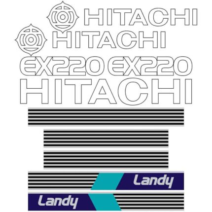 Hitachi EX220-1 Decal Kit