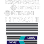 Hitachi EX270-1 Decal Kit