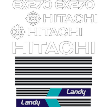 Hitachi EX270-1 Decal Kit