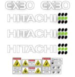 Hitachi EX30 Decal Kit