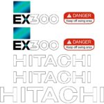 Hitachi EX300-5 Decal Kit