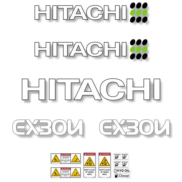 Hitachi EX30U Decal Kit Hitachi EX30U Decal Kit