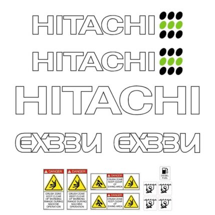 Hitachi EX33U Decal Kit