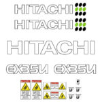 Hitachi EX35U Decal Kit