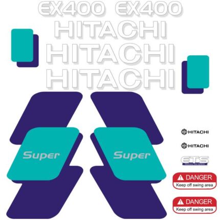 Hitachi EX400-3 Decal Kit