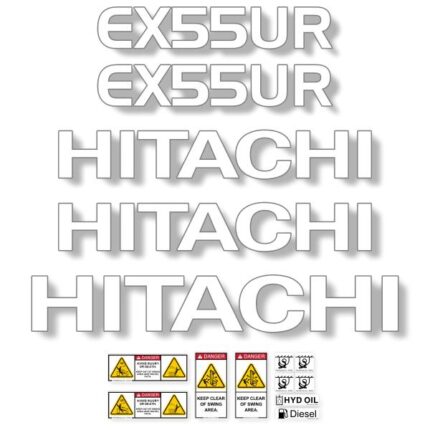 Hitachi EX55UR Decal Kit