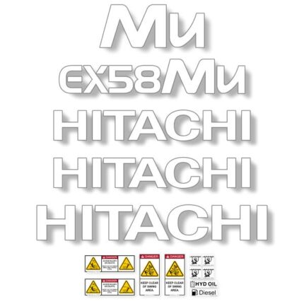 Hitachi EX58mu Decal Kit
