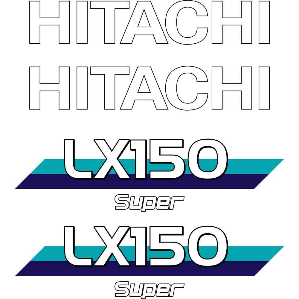 Hitachi LX150-2 Decal Kit Hitachi LX150-2 Decal Kit