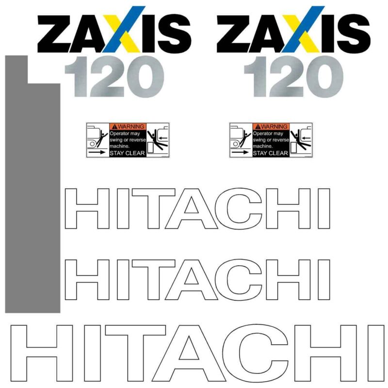 Hitachi ZX120-3 Decal Kit