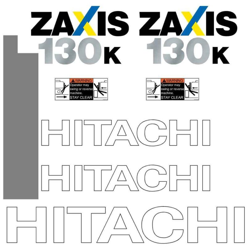 Hitachi ZX130K -3 Decal Kit