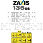 Hitachi ZX135US-5 Decal Kit