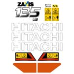 Hitachi ZX135US-7 Decal Kit