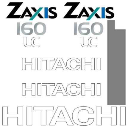 Hitachi ZX160-1 LC Decal Kit