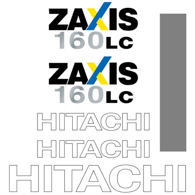 Hitachi ZX160LC-3 Decal Kit