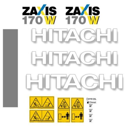Hitachi ZX170w-3 Decal Kit