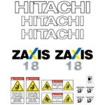 Hitachi ZX18-3 Decal Kit