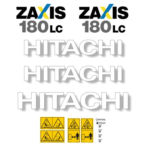 Hitachi ZX180LC-3 Decal Kit Hitachi ZX180LC-3 Decal Kit