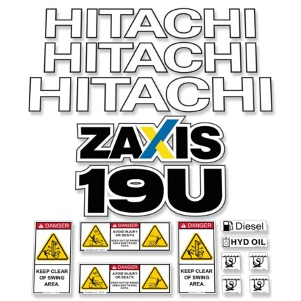 Hitachi ZX19U-5 Decal Kit
