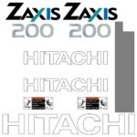 Hitachi ZX200-1 Decal Kit
