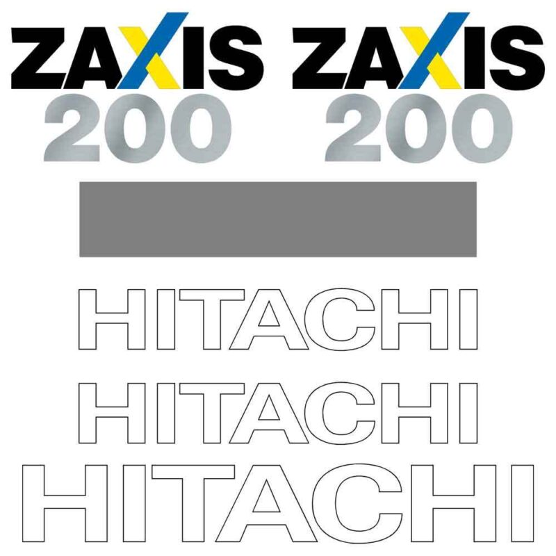 Hitachi ZX200-3 LC Decal Kit