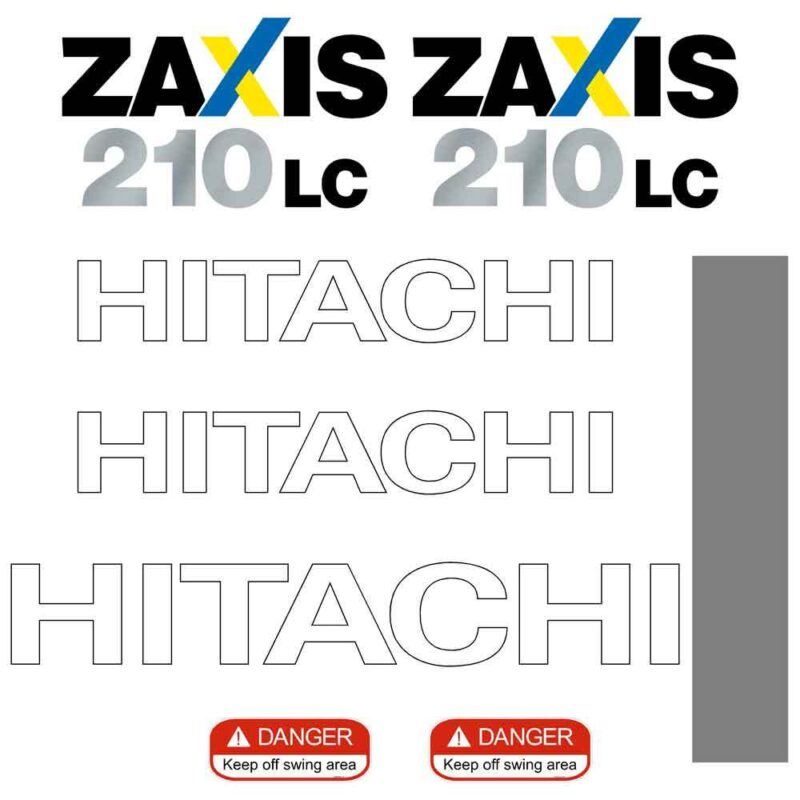 Hitachi ZX210LC-3 Decal Kit