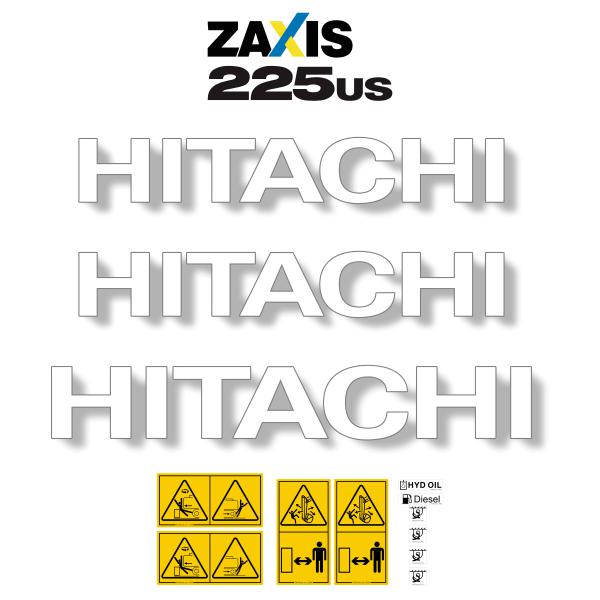 Hitachi ZX225us-5 Decal Kit Hitachi ZX225us-5 Decal Kit