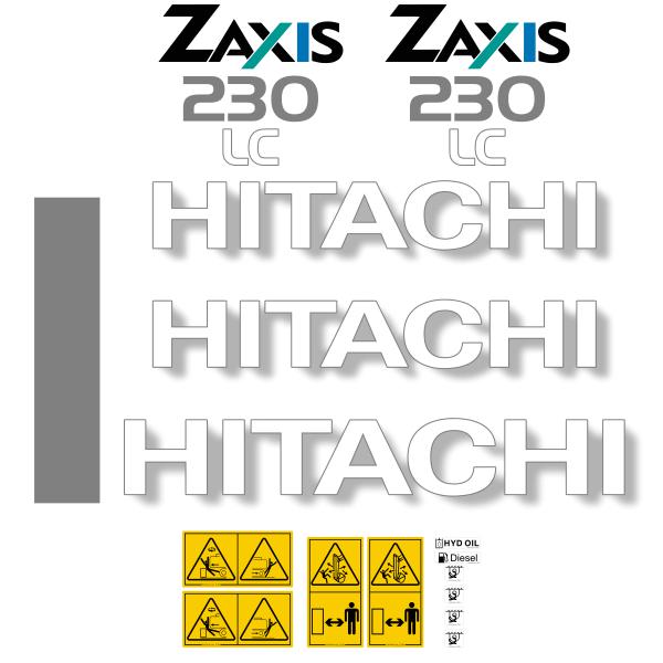 Hitachi ZX230-2 LC Decal Kit Hitachi ZX230-2 LC Decal Kit