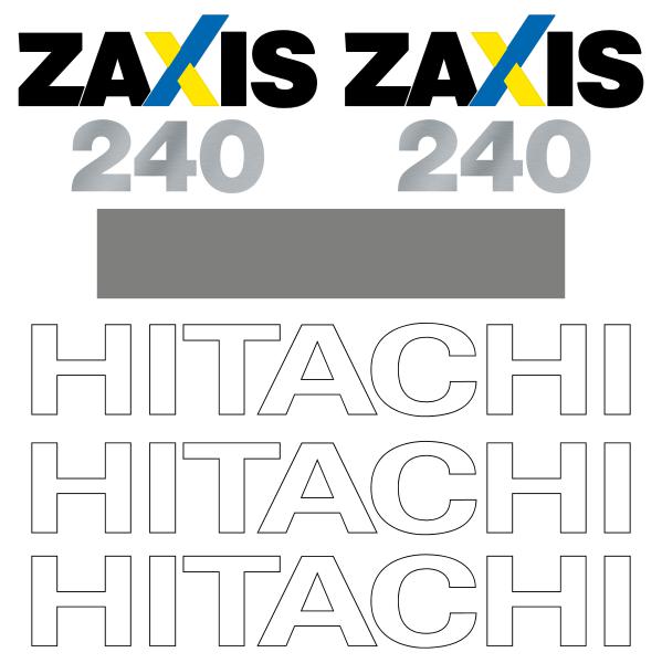 Hitachi ZX240-3 Decal Kit Hitachi ZX240-3 Decal Kit
