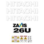 Hitachi ZX26U-5 Decal Kit